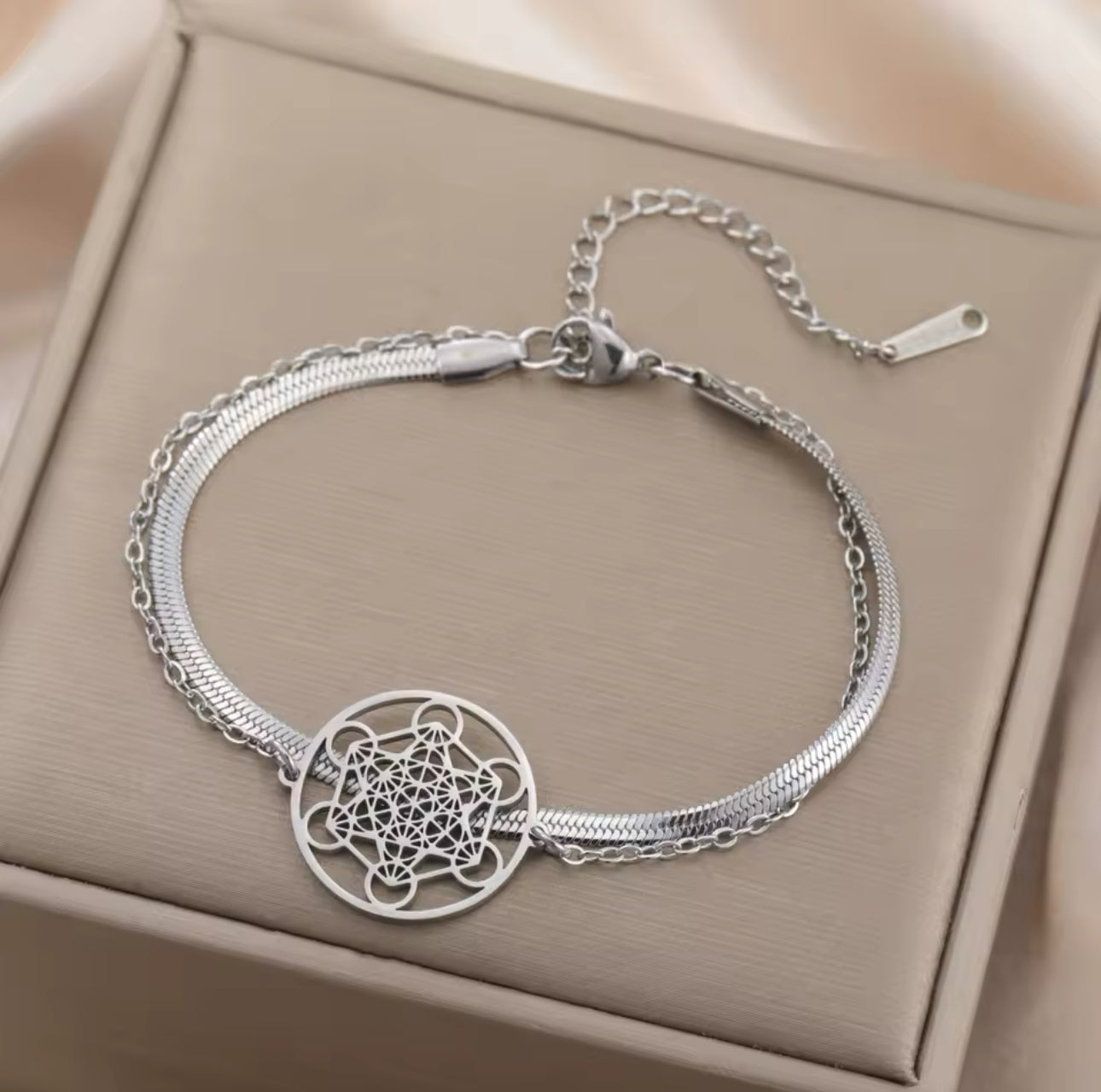 Bracelet Cube de Métatron – Harmonie & Protection