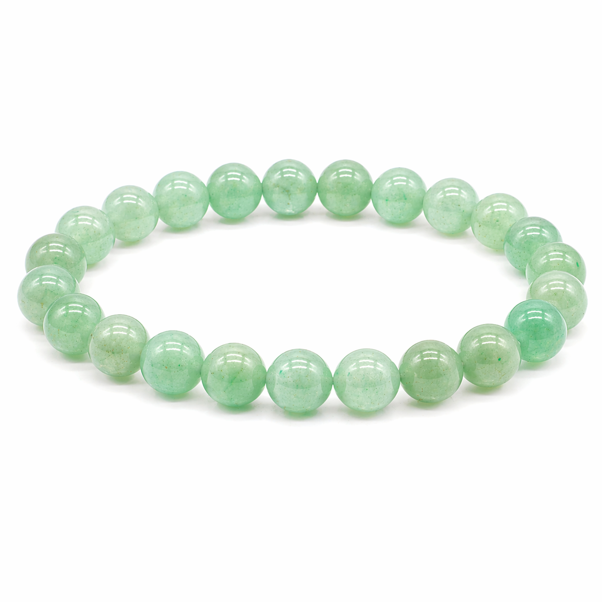 Bracelet Aventurine Verte Perles 8mm