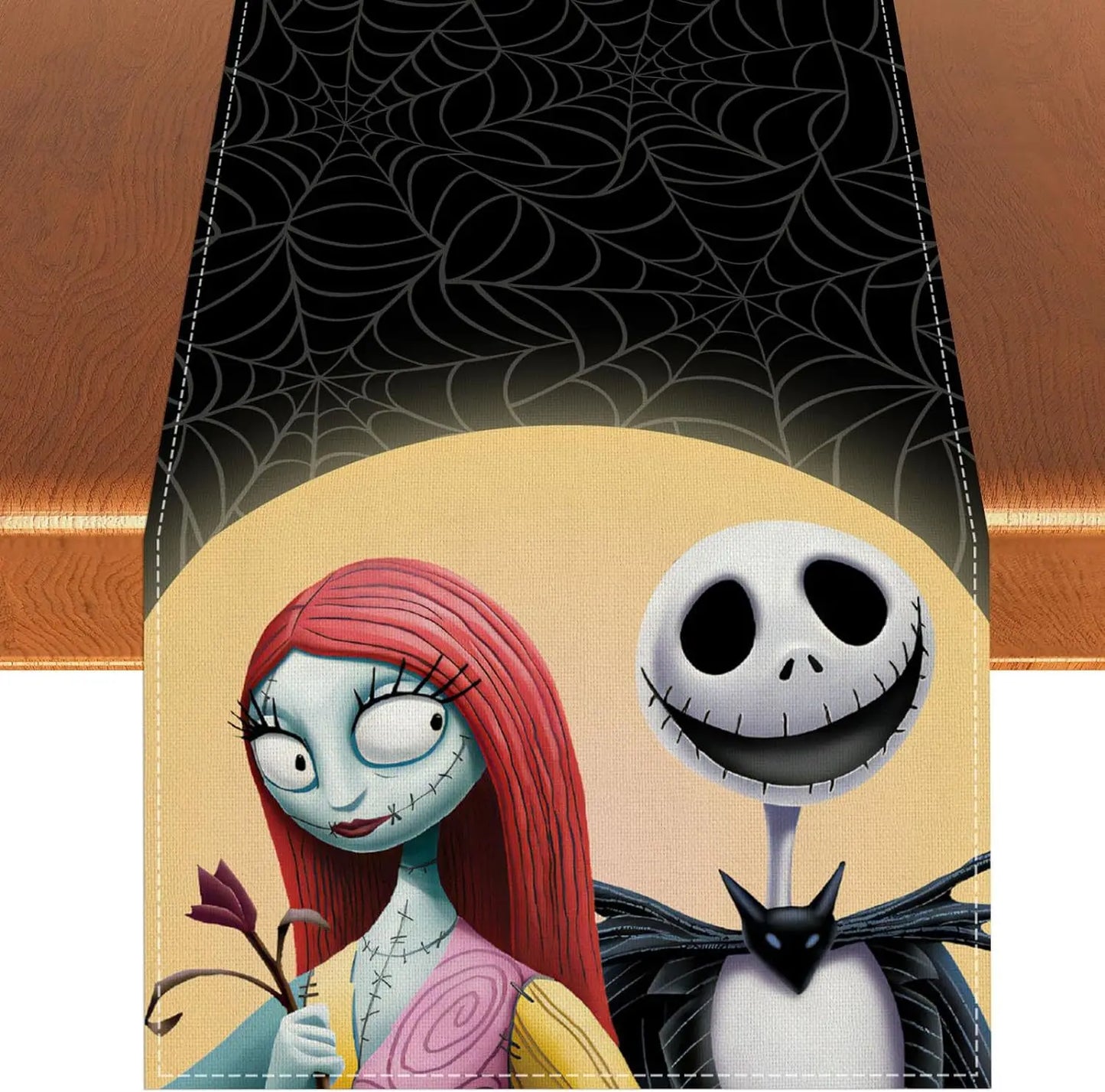 Disney le cauchemar avant noël Jack Skellington Sally nappe fête d'anniversaire décorer salle à manger nappe de noël