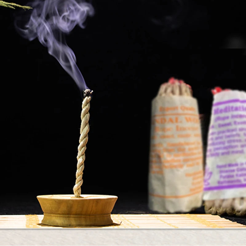 Encens traditionnel fait à la main en bois de santal, ULbrûlante, parfum de sauge blanche, aromathérapie, yoga, méditation, 40 pièces