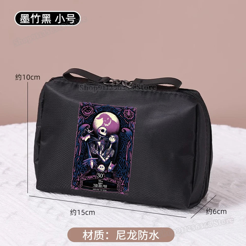 Le cauchemar avant noël trousse de maquillage dessin animé Figure Jack Skellington pochette sacs à cosmétiques Disney maquillage organisateur cas