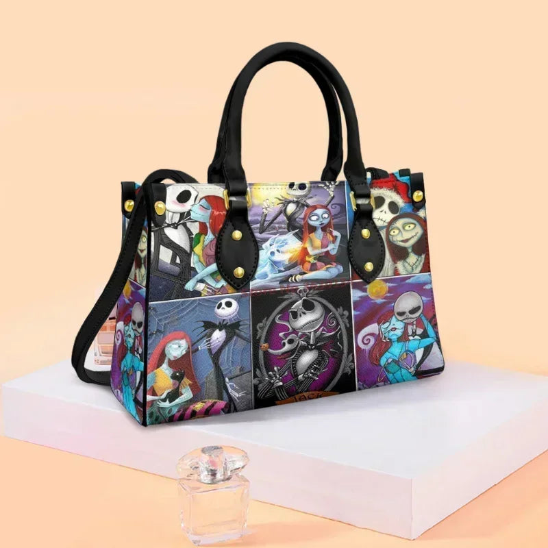 Sac à bandoulière en cuir Pu pour femmes, cauchemar avant noël Jack Skellington, sac à main de luxe Anime Sally Cosplay, cadeau d'halloween