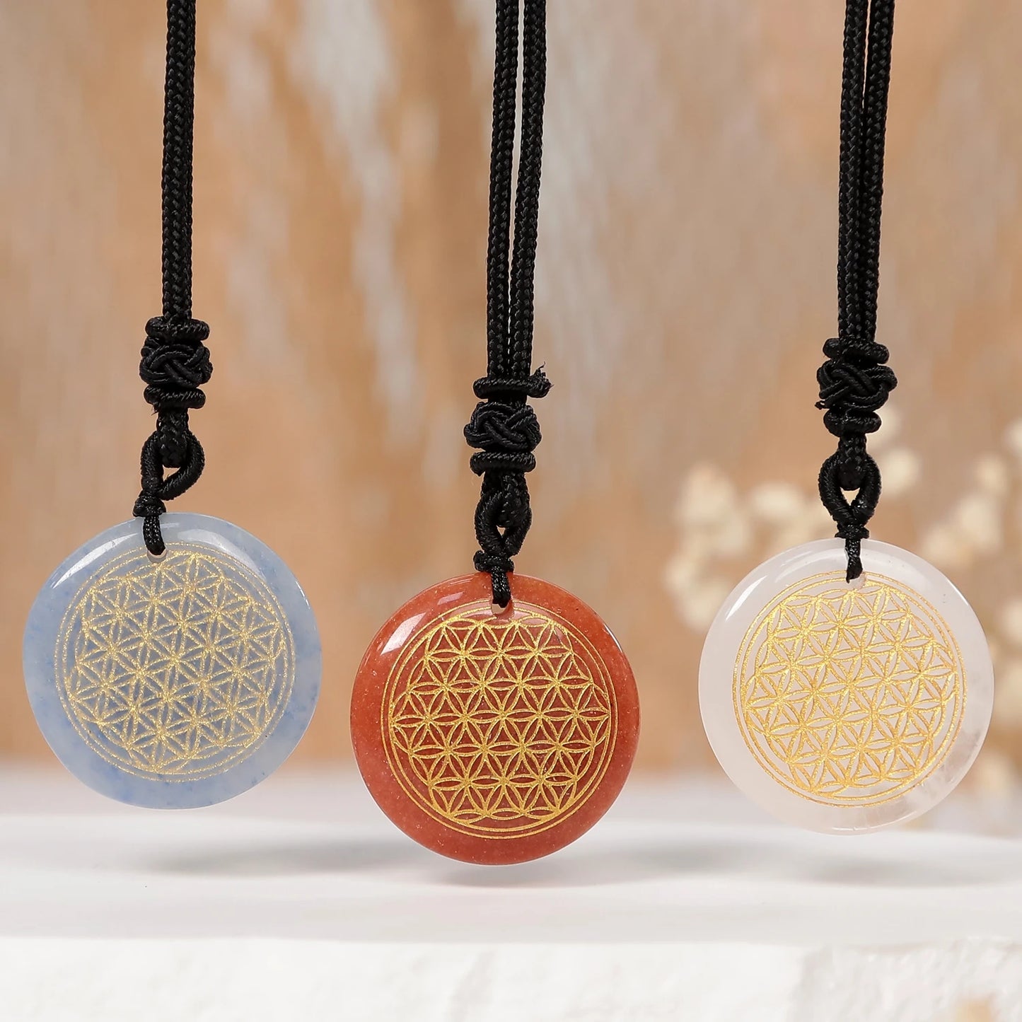 Quartz naturel améthyste Cube Metatron fleur de vie pendentif énergie de guérison cristal Lapis Lazuli hommes femmes bijoux collier