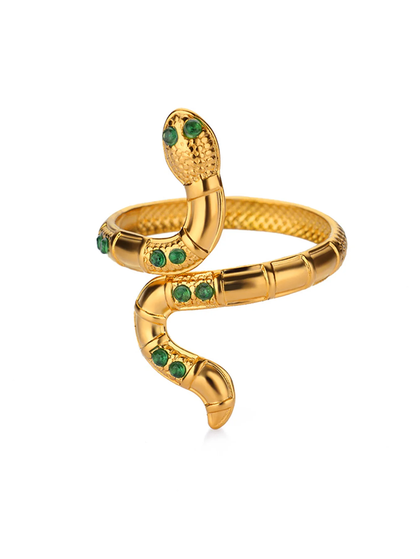 Bagues serpent en acier inoxydable plaqué or 316L pour femmes et hommes, anneau ouvert et réglable, bijoux esthétiques gothiques Vintage