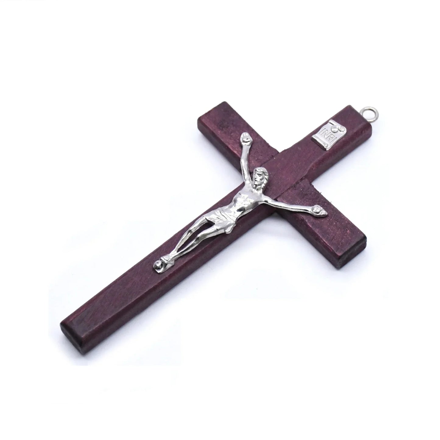 Statue de Christ en bois faite à la main, 1 pièce, pendentif de prière religieuse