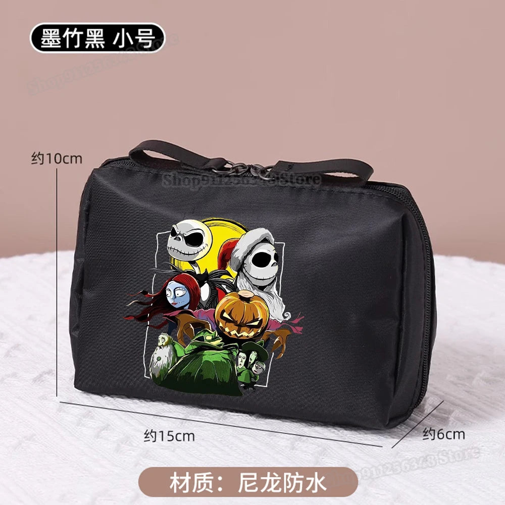 Le cauchemar avant noël trousse de maquillage dessin animé Figure Jack Skellington pochette sacs à cosmétiques Disney maquillage organisateur cas