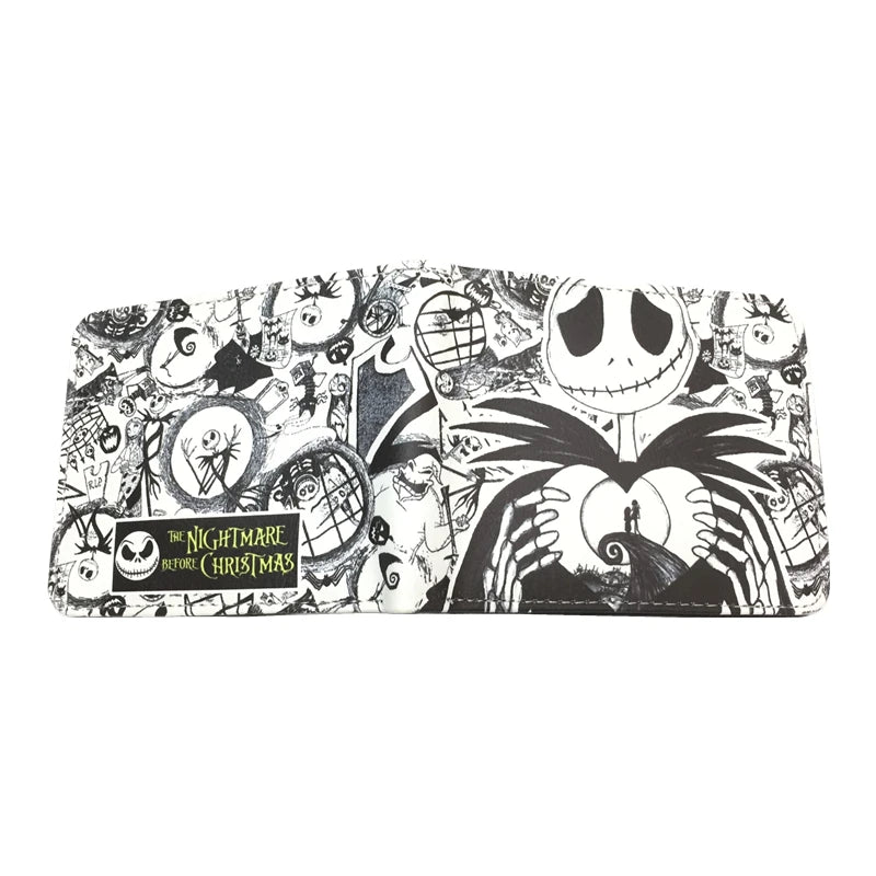 The Nightmare Before Christmas PU Leather Wallet, Credict Card Holder, Purse with Coin Pocket, New Arrival