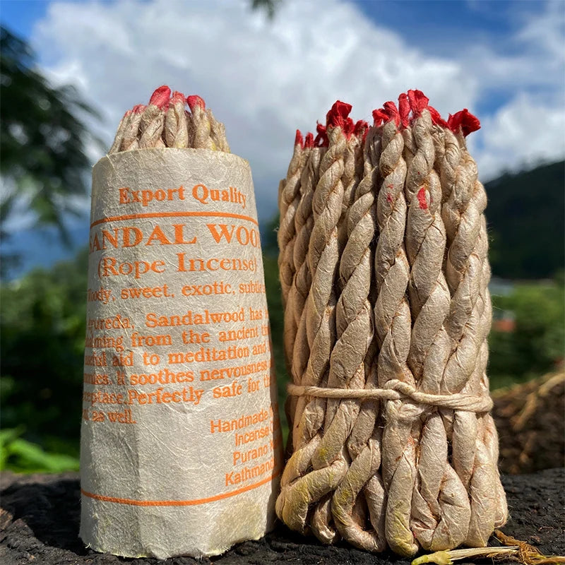 Encens traditionnel fait à la main en bois de santal, ULbrûlante, parfum de sauge blanche, aromathérapie, yoga, méditation, 40 pièces