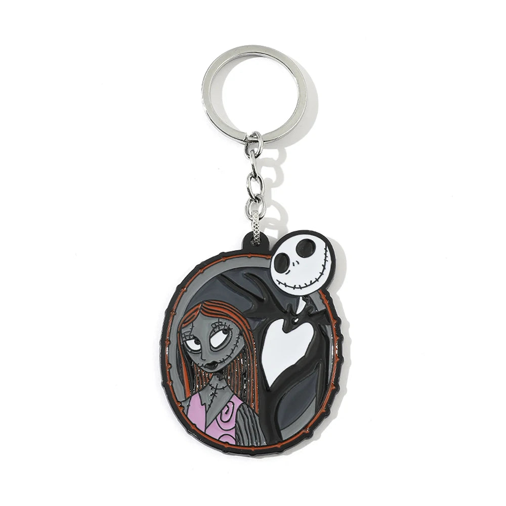 Porte-clés pendentif L'Étrange Noël de Monsieur Jack pour Halloween, accessoires Disney, Jack Skellington, Sally, bijoux cadeaux
