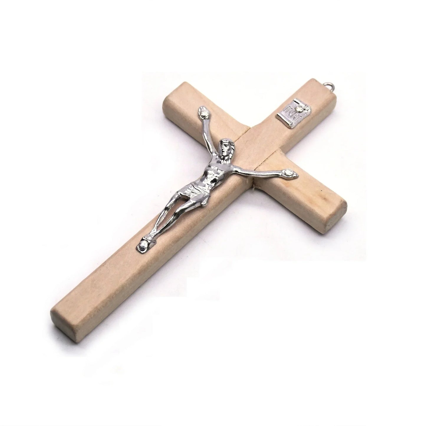Statue de Christ en bois faite à la main, 1 pièce, pendentif de prière religieuse