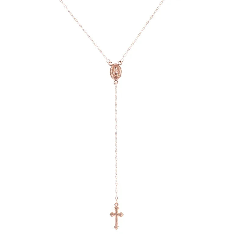 SUMENG 2024 nouvelle mode Vintage croix chrétienne bohême chapelet religieux pendentif collier pour femmes charme bijoux cadeaux