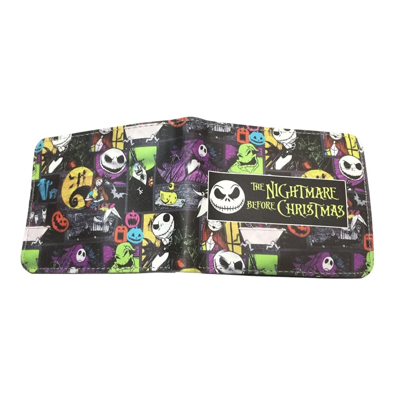The Nightmare Before Christmas PU Leather Wallet, Credict Card Holder, Purse with Coin Pocket, New Arrival