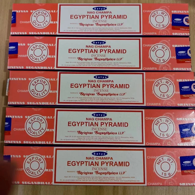 5 boîtes NAG Champa Incienso Satya Collection d'encens Satya bâtons faits à la main avec saveurs arômes médicinaux rafraîchissants parfums pour la maison