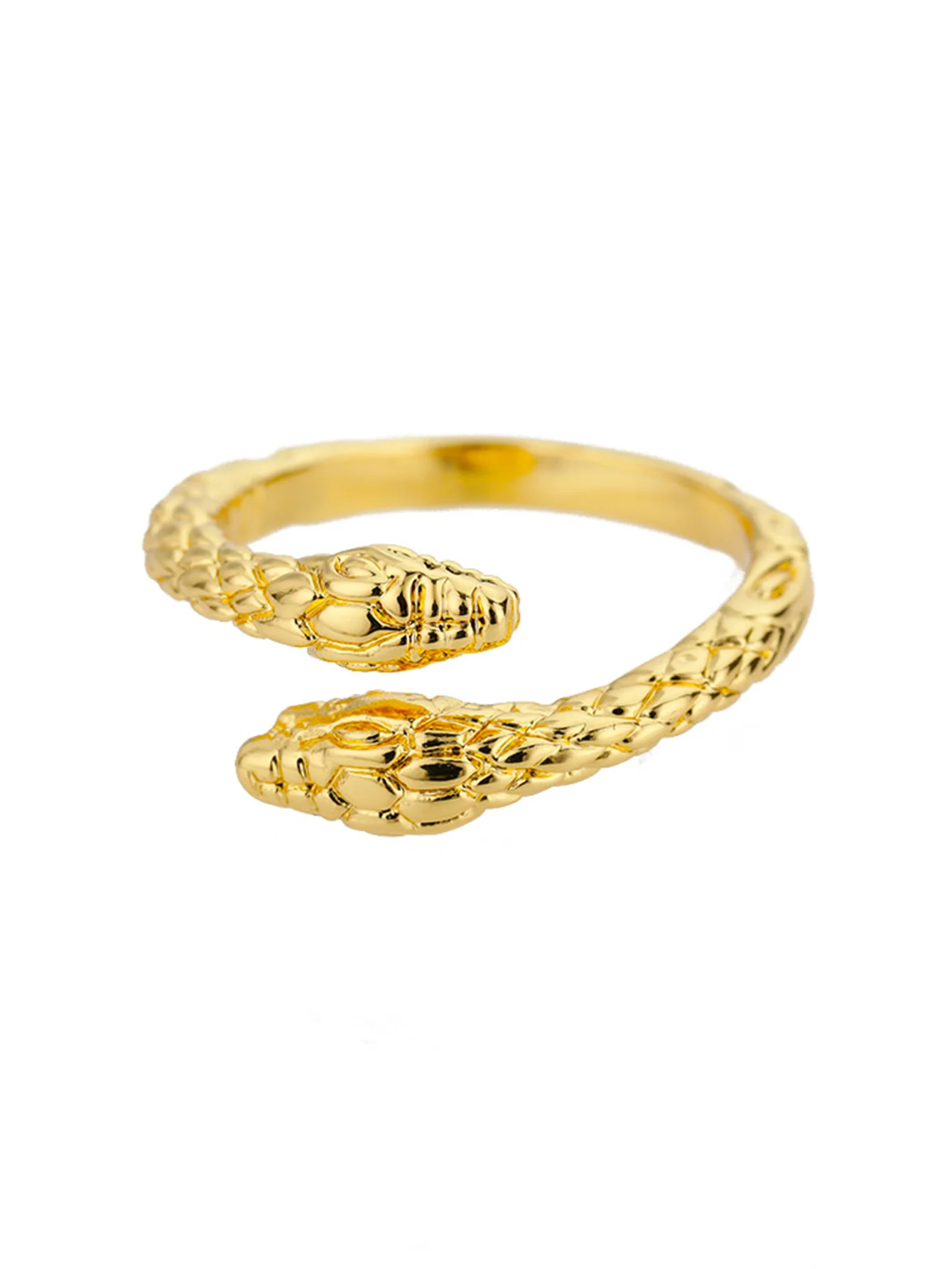 Bagues serpent en acier inoxydable plaqué or 316L pour femmes et hommes, anneau ouvert et réglable, bijoux esthétiques gothiques Vintage