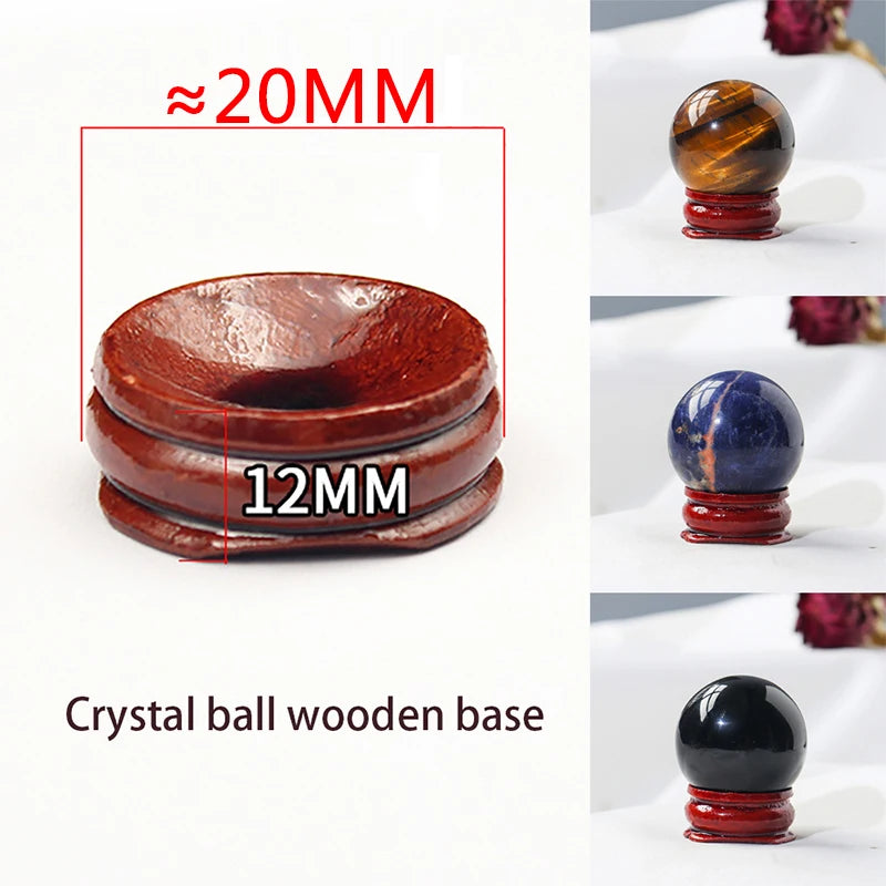 Boule de cristal naturel de 3cm, Quartz Rose, Globe poli, améthyste Lazuli, boule de massage, décoration de bureau pour la maison, boule de cristal de 30mm