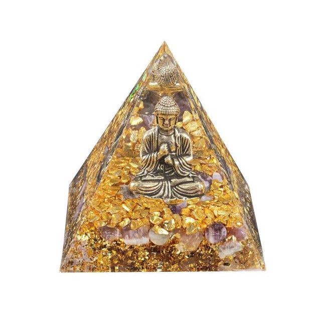 Orgonite Buddha + Amethyste