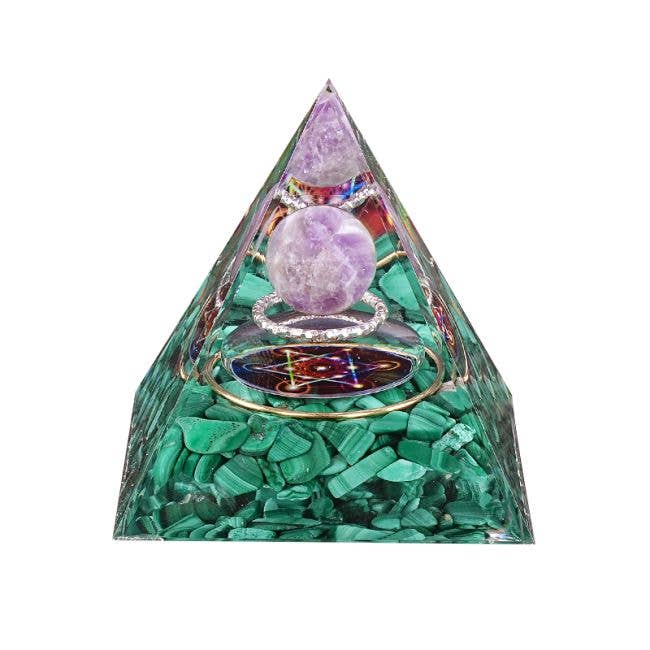 Orgonite Amethyste & Malachite Métatron