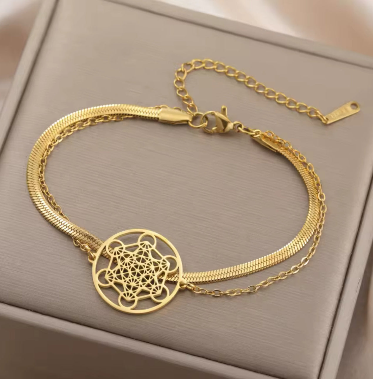 Bracelet Cube de Métatron – Harmonie & Protection