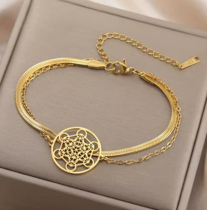 Bracelet Cube de Métatron – Harmonie & Protection
