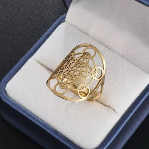 Bague “Métatron” – Élégance Sacrée & Protection Énergétique