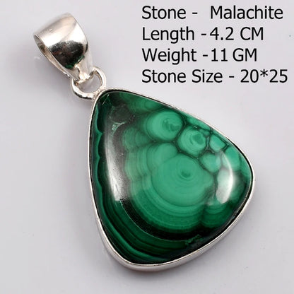 Pendentif en Malachite véritable, bijoux cadeau pour femmes