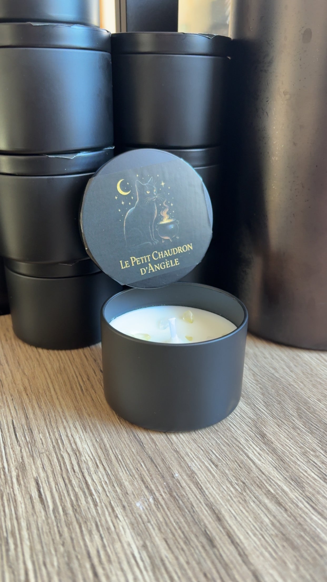 Bougie artisanale “Angèle”musc blanc