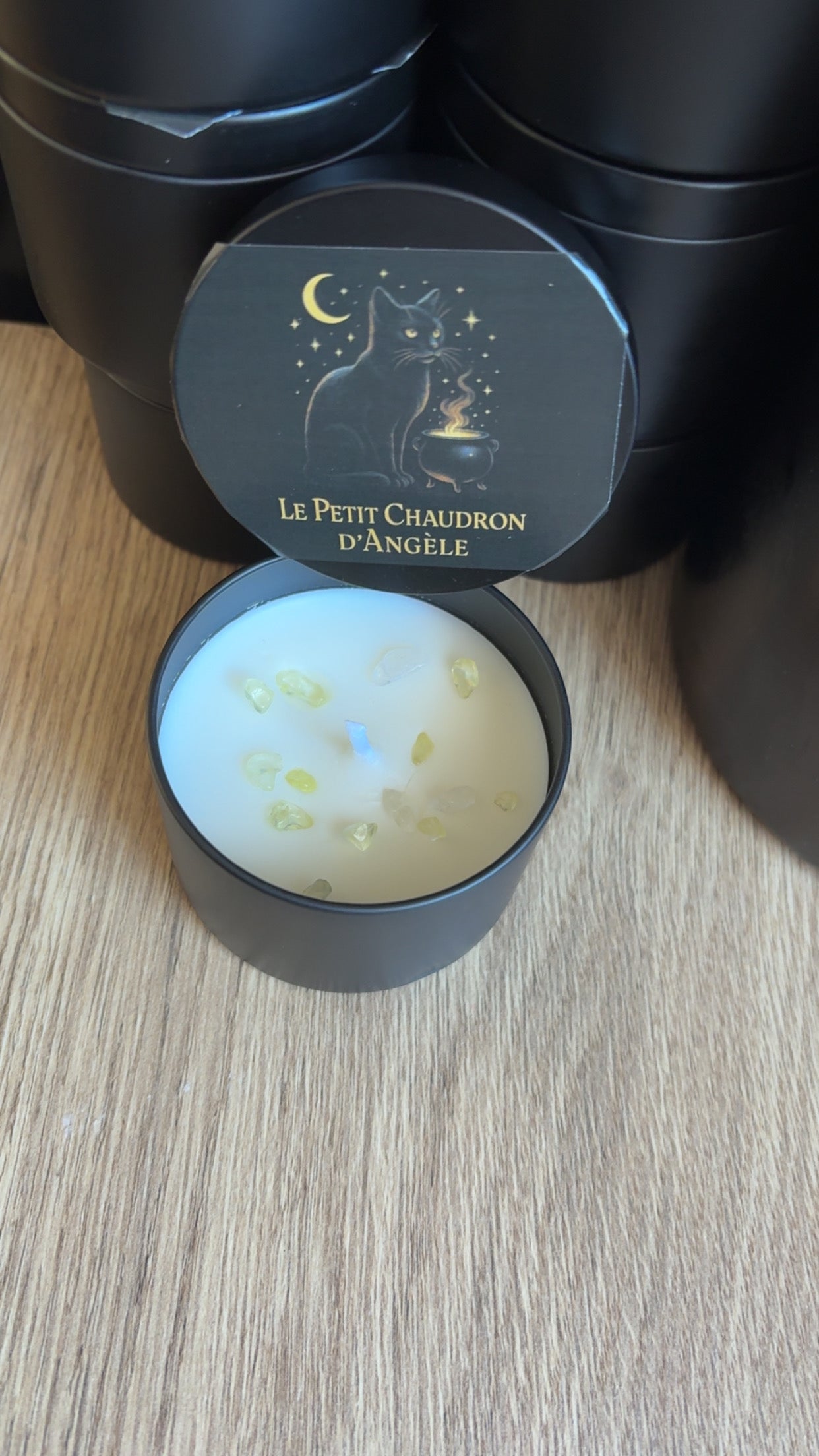 Bougie artisanale “Angèle”musc blanc