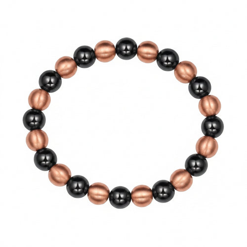 🖤🧡 Bracelet Cuivre & Hématite Mixte 🧡🖤