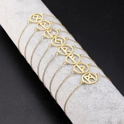 Teamer – Bracelet Rune Viking nordique pour femmes, en acier inoxydable, amulette, bijoux Vikings, cadeaux pour ami, 2025