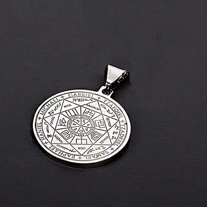 Metatron Cube sept archange pendentif géométrie sacrée sceau de Salomon pendentif Tetragrammaton hommes anges Sigil Talisman collier