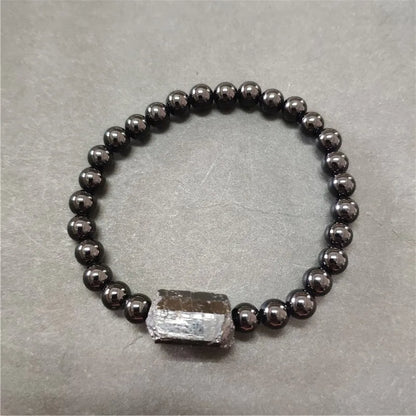 Tourmaline brute noire naturelle tourmli énergie minérale pierre de guérison oeil de tigre onyx hématite bracelets de perles pour homme femme