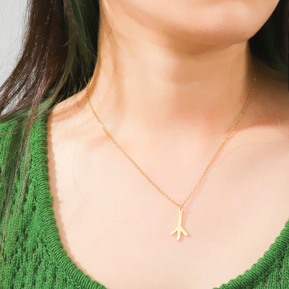 LIKGREAT Algiz Rune pendentif collier amulette nordique amitié païenne et Protection Talisman bijoux en acier inoxydable