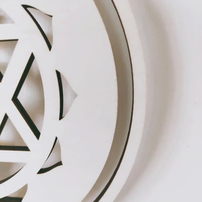 Yoga 7 Chakras bouddhiste Lotus Metatron hexagramme pendentif en bois tapisserie Ojibwe capteur de rêves sorcellerie tenture murale décor