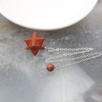 Pendentif Quartz en pierre naturelle pour hommes et femmes, cristal Merkaba, étoile, Onyx, Divination, bijoux tendance