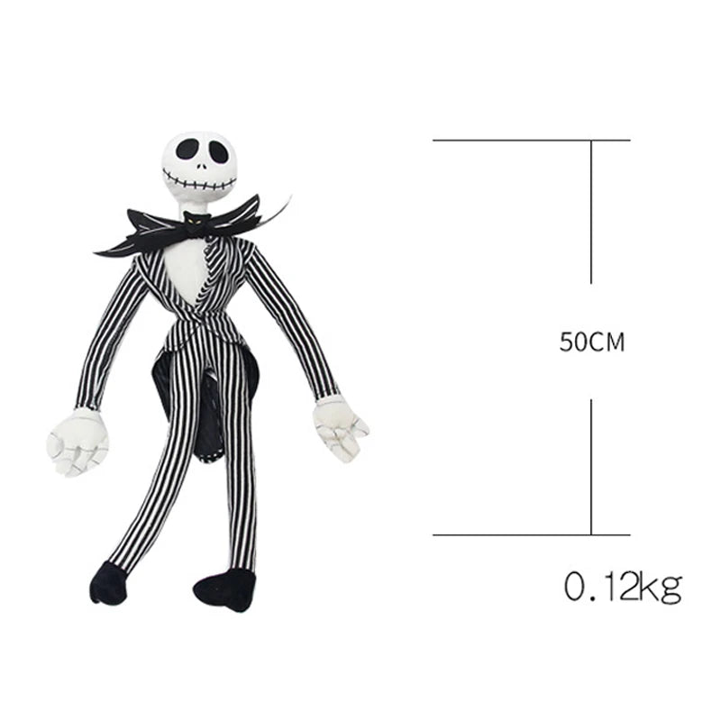 50 cm le cauchemar avant noël Jack Skellington jouets en peluche poupée squelette Jake peluche jouets en peluche pour enfants enfants cadeaux