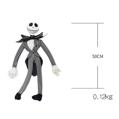 50 cm le cauchemar avant noël Jack Skellington jouets en peluche poupée squelette Jake peluche jouets en peluche pour enfants enfants cadeaux