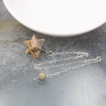 Pendentif Quartz en pierre naturelle pour hommes et femmes, cristal Merkaba, étoile, Onyx, Divination, bijoux tendance