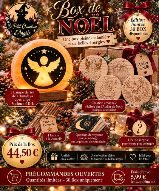 🎄✨ LA BOX DE NOËL DU PETIT CHAUDRON D’ANGÈLE EST ARRIVÉE ! ✨🎄

Pré commande jusqu’au 15 décembre