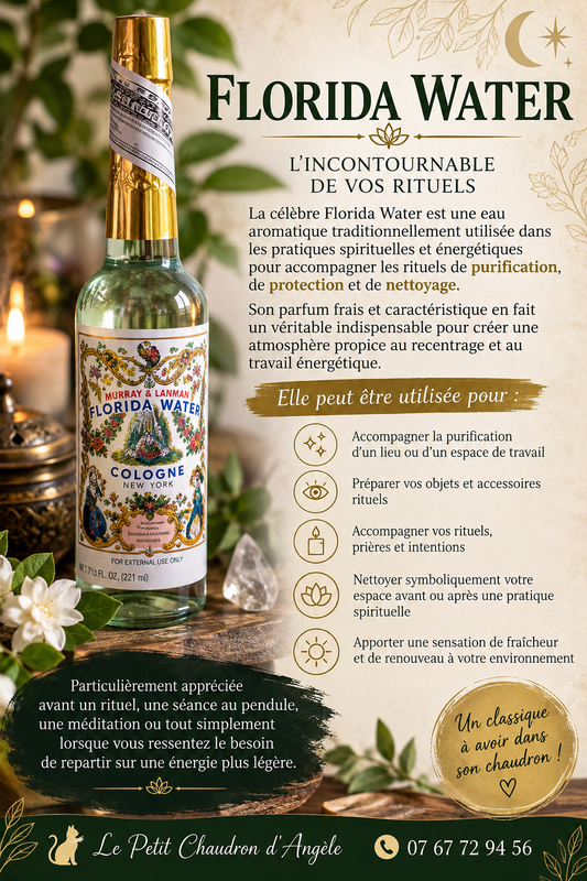 ✨ FLORIDA WATER – L’INCONTOURNABLE DE VOS RITUELS ✨pré commande 221 ml