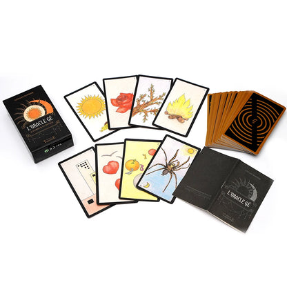 L'Oracle Gé - 61 lames & la notice Cartes de tarot françaises Oracle divin Ce jeu divinatoire au graphisme simple et éloquent constitue The Gé Oracle