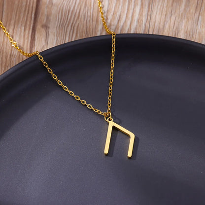 Vikings Rune pendentif collier en acier inoxydable pour femmes raffiné nordique runique pendentifs accessoires bijoux cadeau