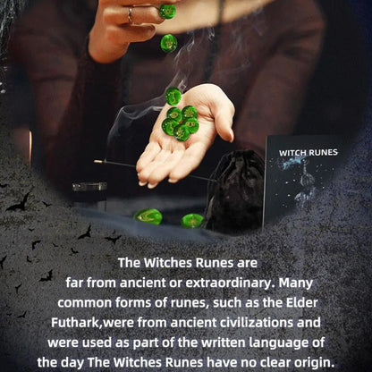 Rune Coal Set avec Runes Plepour débutants, verre, sorcières, velours, proximité, sac à cordes pour la guérison