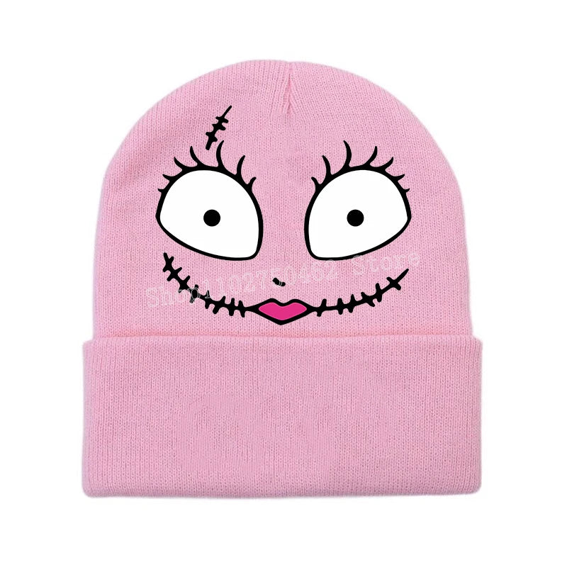 Disney le cauchemar avant noël tricoté chapeau enfants nouveau Anime tricot casquette garçons filles hiver chaud bonnets enfants Halloween cadeau