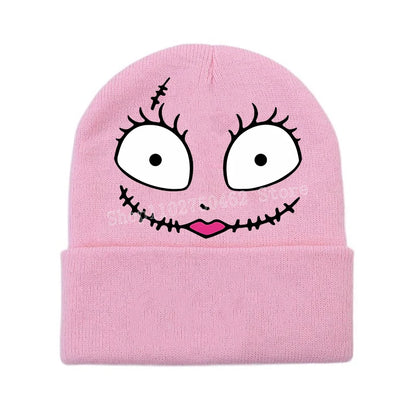 Disney le cauchemar avant noël tricoté chapeau enfants nouveau Anime tricot casquette garçons filles hiver chaud bonnets enfants Halloween cadeau