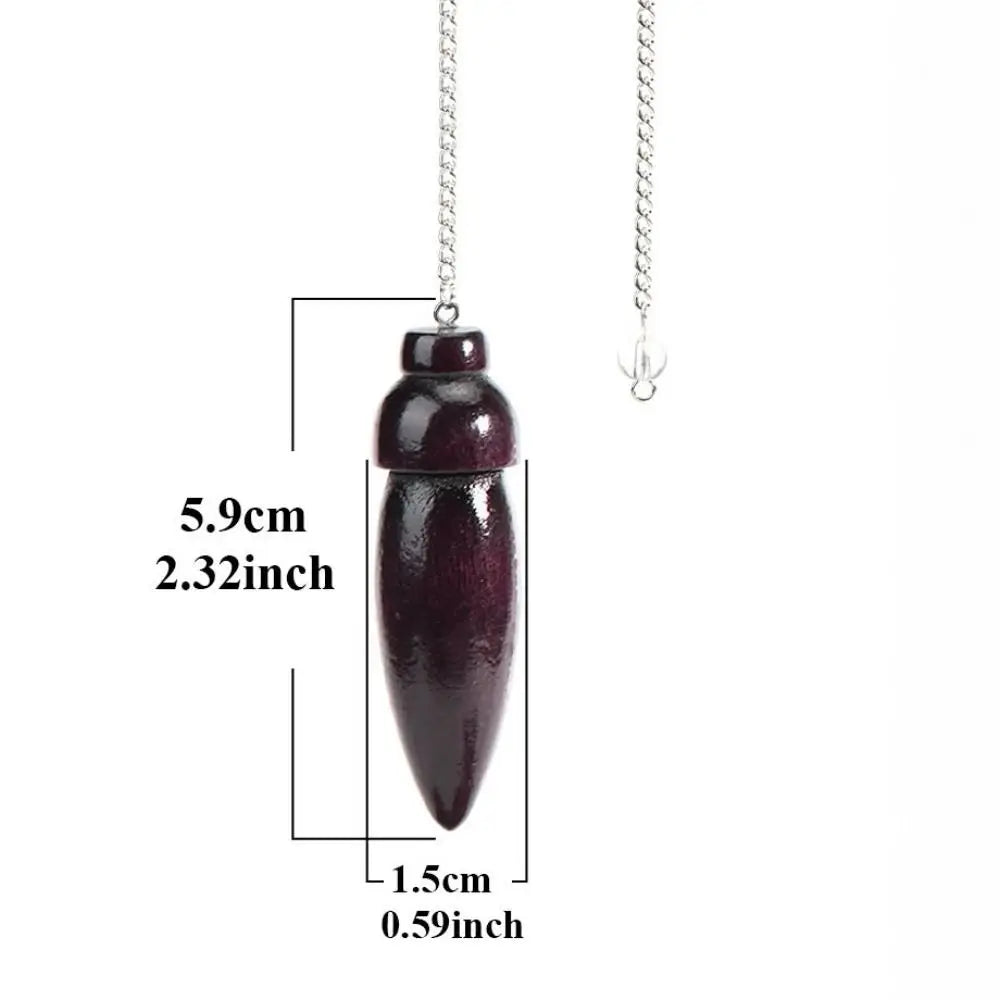 Pendule en bois naturel pour la radiesthésie, pendule en bois égyptien, pendules spirituels JOReiki, nouveau