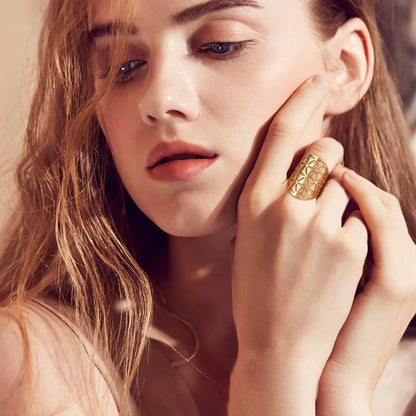 EUEAVAN – bague fleur de vie en acier inoxydable, géométrie sacrée archange Metatron, amulette réglable, bijoux cadeau, vente en gros