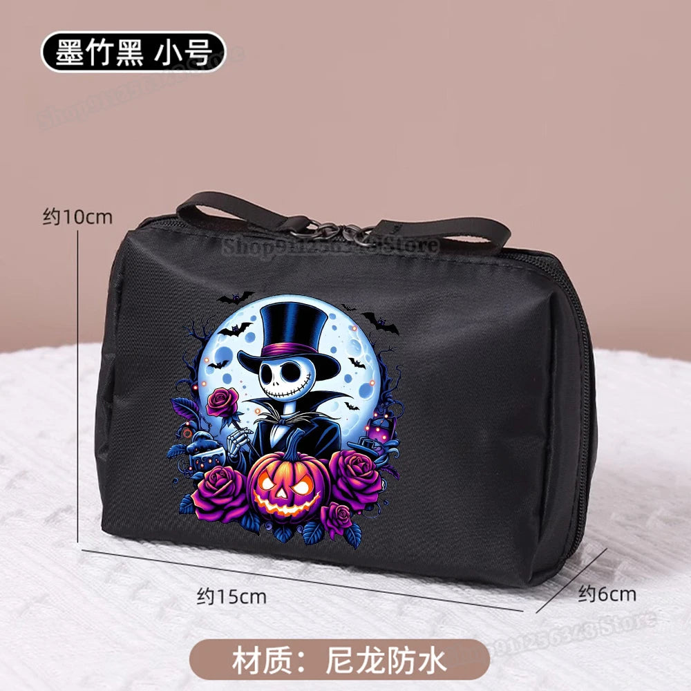 Le cauchemar avant noël trousse de maquillage dessin animé Figure Jack Skellington pochette sacs à cosmétiques Disney maquillage organisateur cas