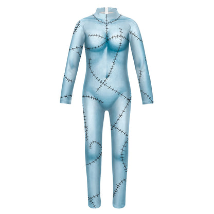 [Tu es mon Secret] le cauchemar avant noël Anime Cosplay Costume Halloween Sally fille imprimé fête body