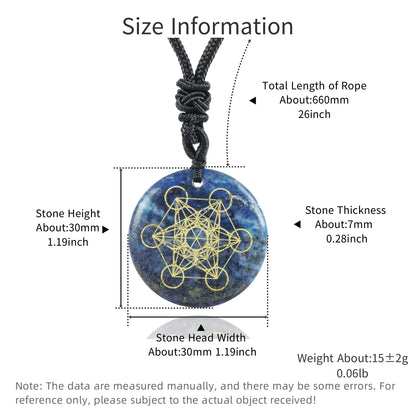 Pierre de cristal naturel Cube de Metatron pendentifs multidimensionnels mythologie ange mystérieux symboles divins colliers d'énergie Reiki