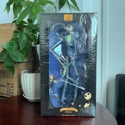 The Nightmare Before Christmas Jack Skellington Action Figure, 12 Face Jack Chair, Special Version Model Toy, Hmatte en Present